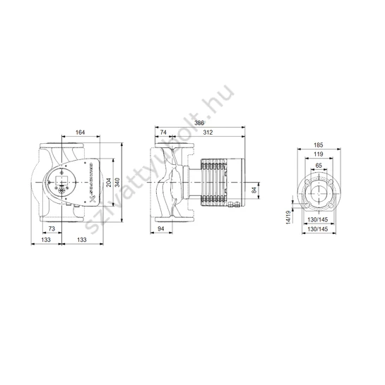 Grundfos MAGNA3 65-150 F 340 1x230V PN6/10