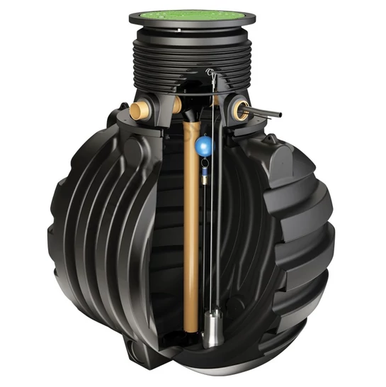 RainStore® PRO 4500 telepítési példa szivattyúval